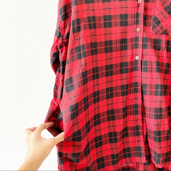 Axis Apparel Tops Axis Apparel Oversized Flannel Shirt Poshmark